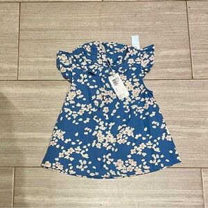 Petit Bateau Kids Blouse with Flowers NWT Size 6